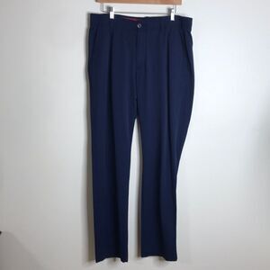 Under armour mens navy blue performance wear pants size 36
